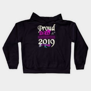 proud dad of a awesome 2019 graduate Kids Hoodie